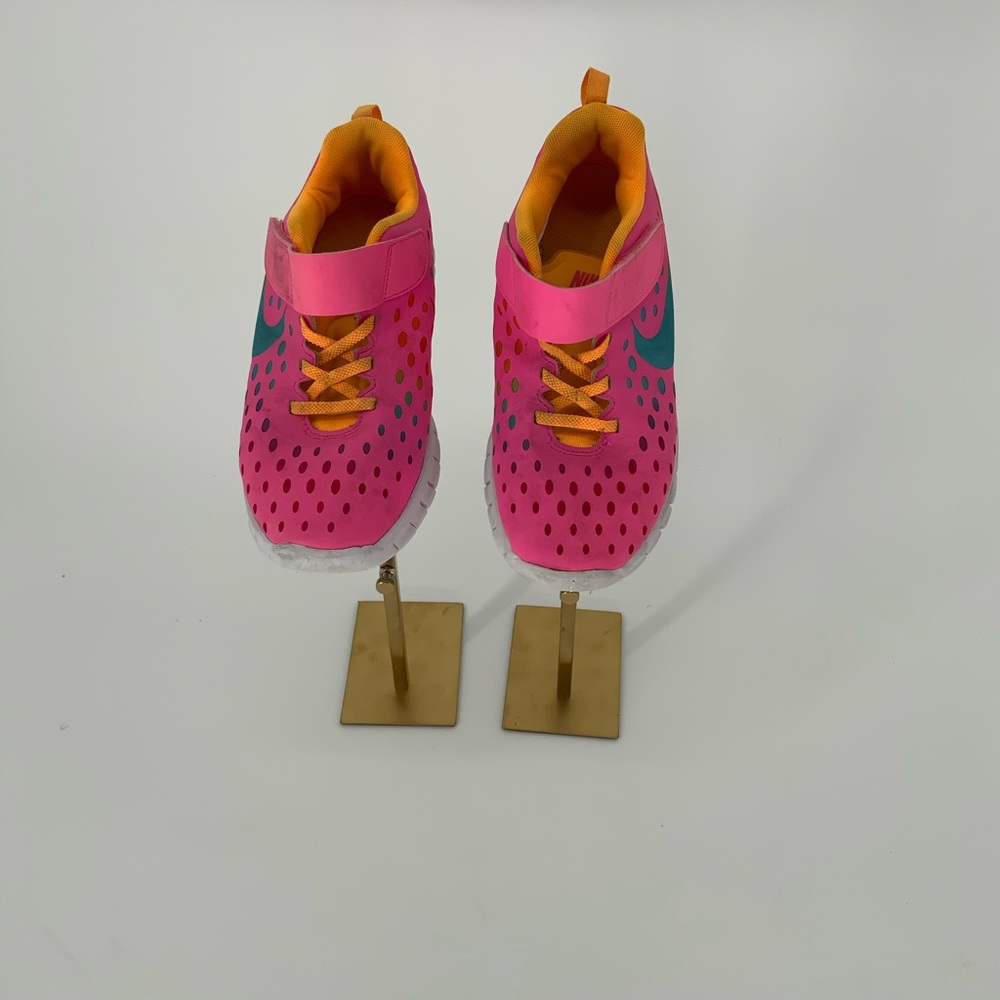 Nike Pink Blue Orange Girls Size 3Y Running Shoes